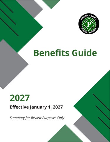 Pickens County Schools Benefits Guide 2027 VIEW ONLY