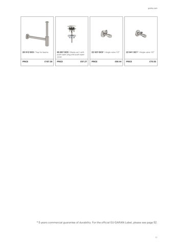 Grohe 2026 PVD Colours 家具手册 第 13 页