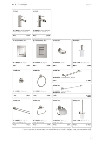 Grohe 2026 PVD Colours 家具手册 第 17 页