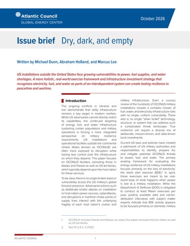 Dry dark and empty