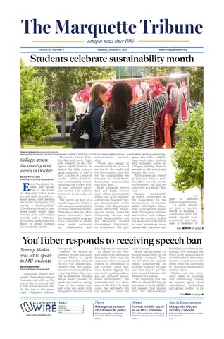 Marquette Tribune October 13, 2026