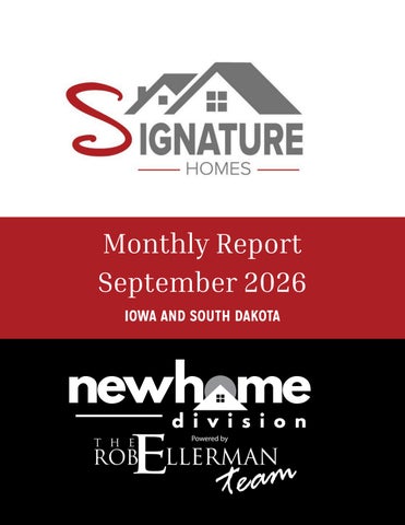 Signature homes REPORT September 2026