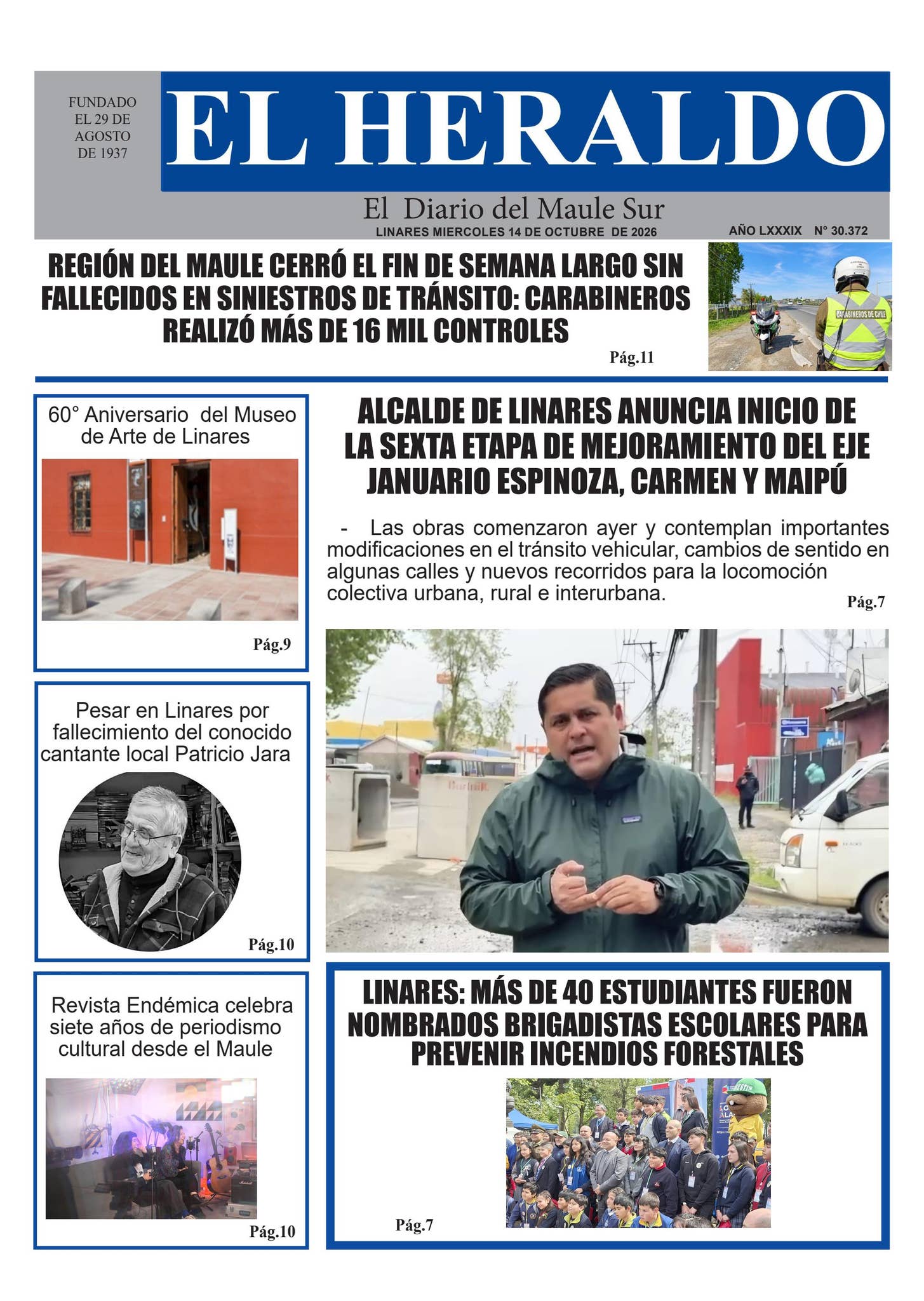 Miercoles 14 de octubre 2026