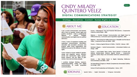Portfolio - Cindy Milady Quintero Vélez