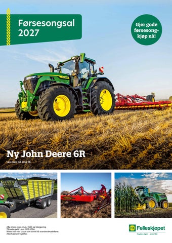 Førsesongsalg 2027 fra traktor og redskap, FKRA