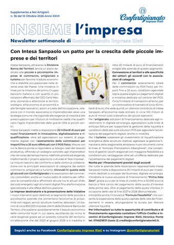newsletter n.36 - 10 ottobre 2026