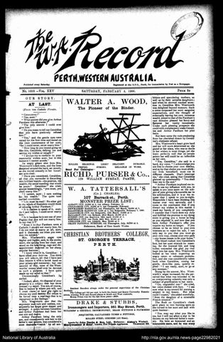 The W.A. Record Newspaper 03 February 1900