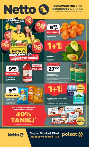 Netto gazetka od 15.10 do 17.10.2026