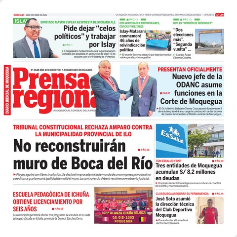 La Prensa Regional – Miércoles 14 de octubre de 2026