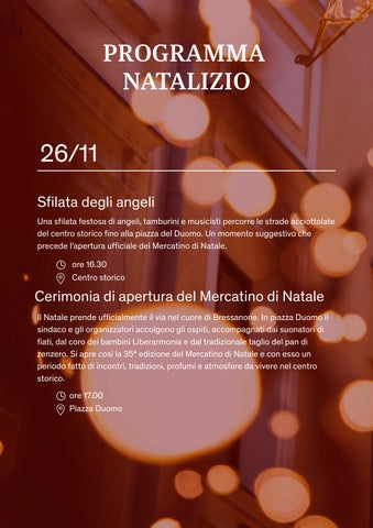 Programma Mercatino di Natale Bressanone 2026 ITA