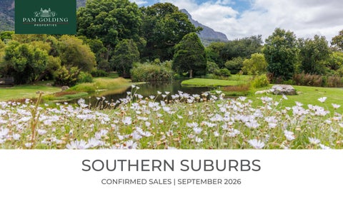 Southern Suburbs Sales Report - September 2026