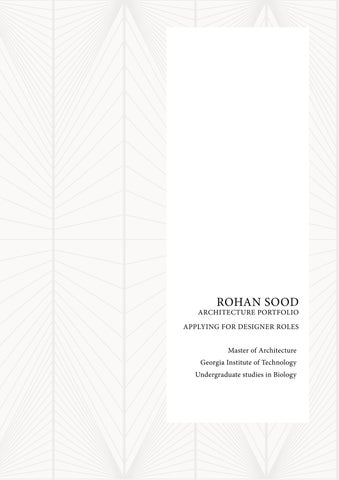 Rohan Sood Portfolio