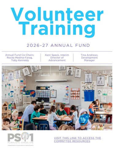 Annual Fund Caller Handbook 2026-27