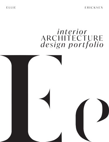 Complete Interior Architecture & Design Portfolio
