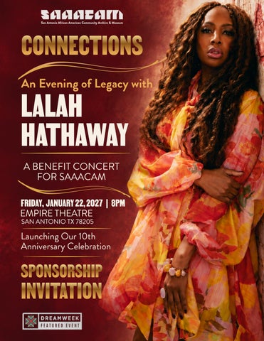Connections: An Evening of Legacy with Lalah Hathaway Sponsorship Invitation