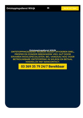 Ontstoppingsdienst Wilrijk