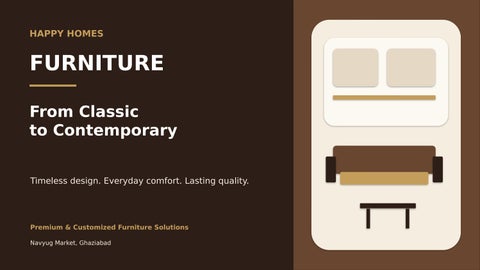 Happy Homes Furniture – From Classic to Contemporary