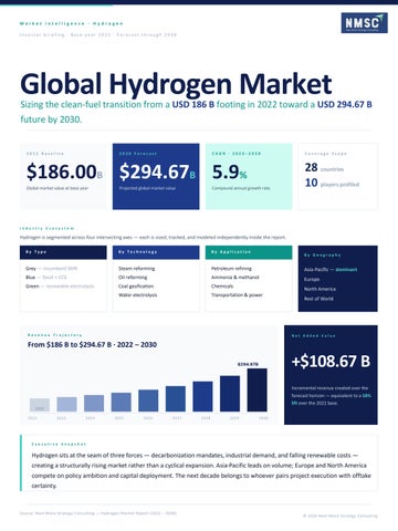 The Global Hydrogen Economy: Market Trends, Growth & Decarbonization