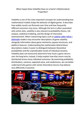 What Impact Does Volatility Have on a Game’s Mathematical Properties?