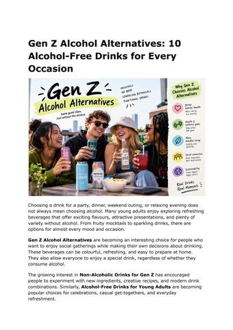 Gen Z Alcohol Alternatives_ 10 Alcohol-Free Drinks for Every Occasion