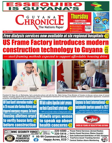 Guyana Chronicle E-Paper 15-10-2026