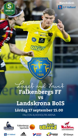 Programblad. Falkenbergs FF – Landskrona BoIS. Superettan - Lördag 17 oktober.
