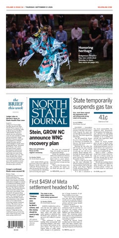 North State Journal Vol. 11, Issue 34