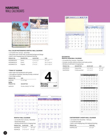 Indoff Calendars 2027 第 22 页
