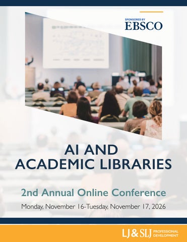 2026 Library Journal AI and Academic Libraries Program