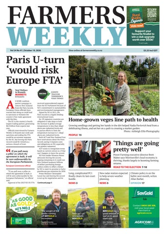 Farmers Weekly NZ October 19 2026