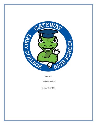 2026-27 GWECHS Student Handbook