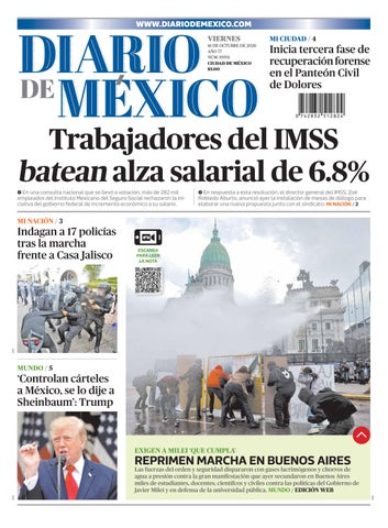Viernes, 16 de octubre de 2026