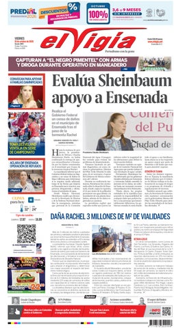 Evalúa Sheinbaum apoyo a Ensenada