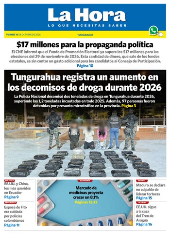Tungurahua 16 de octubre de 2026
