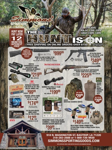 SIMMONS SPORTING GOODS HUNT IS ON 2026