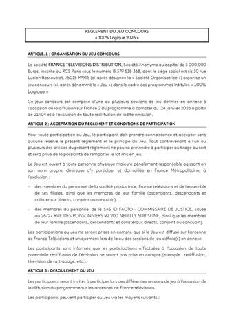 Réglement 100 % logique 2026- vscp