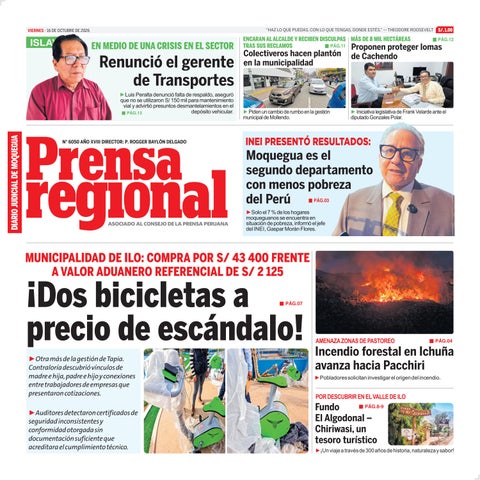 La Prensa Regional – Viernes 16 de octubre de 2026