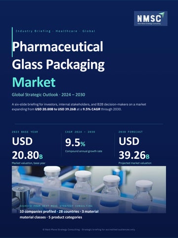 Global Pharmaceutical Glass Packaging Market: Industry Trends, Growth Drivers & Global Forecast