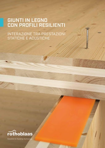 GIUNTI IN LEGNO CON PROFILI RESILIENTI
