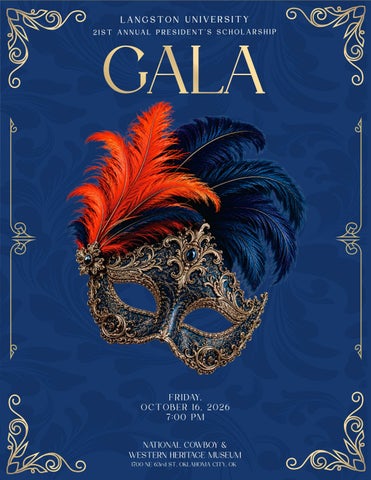 2026 President's Scholarship GALA Program