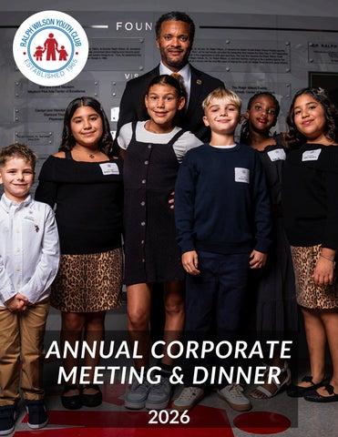 2026 Annual Corporate Meeting & Dinner Program by Ralph Wilson Youth ...