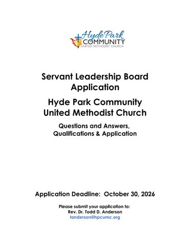 SLB Information Packet & Application