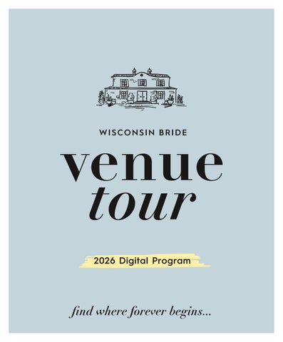 VENUE TOUR WISCONSIN BRIDE 2026