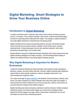 Digital Marketing_ Smart Strategies to Grow Your Business Online