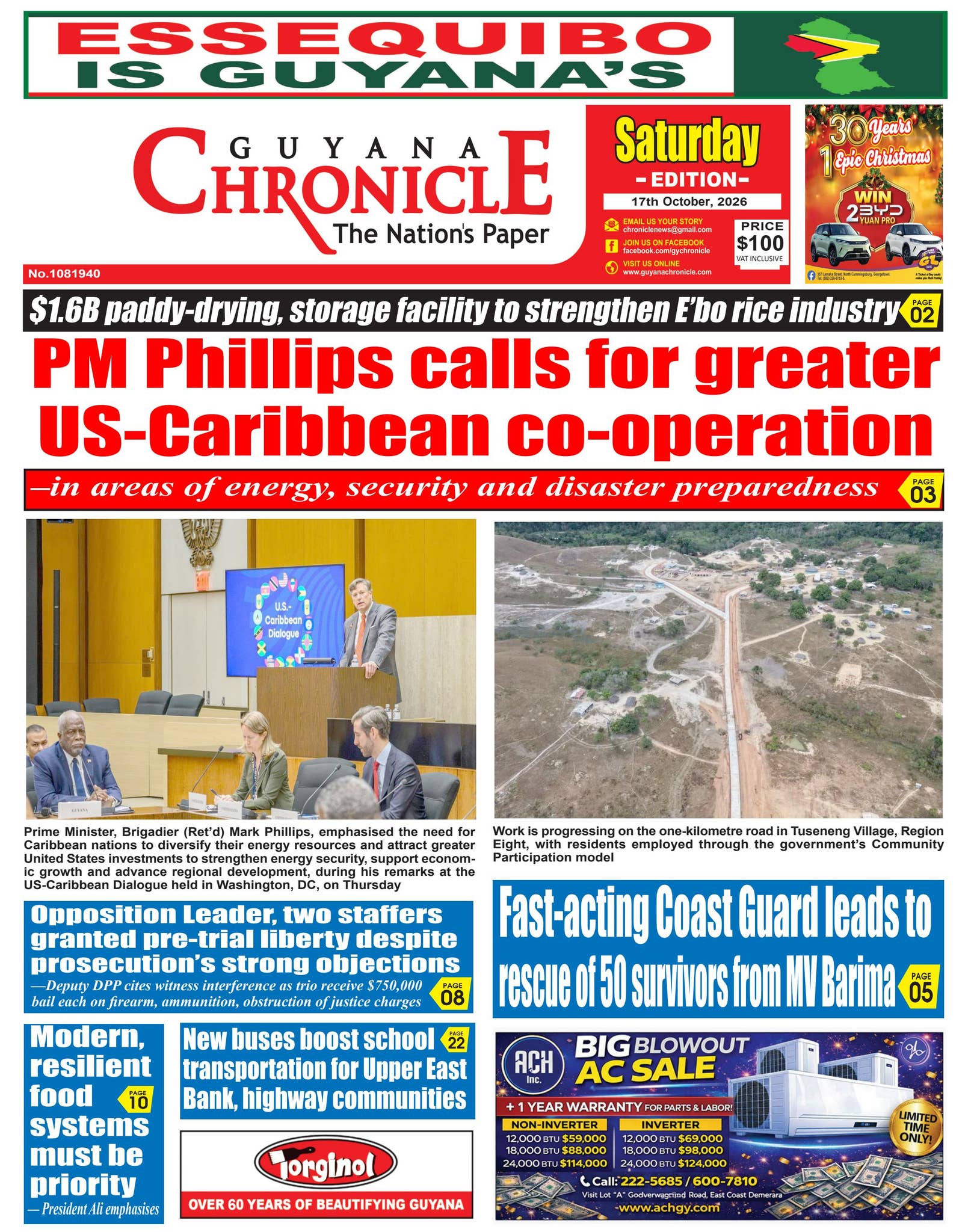 Guyana Chronicle E-Paper 17-10-2026 by Guyana Chronicle - Issuu