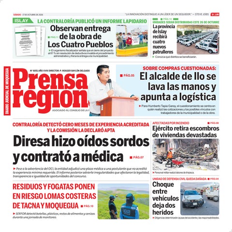 La Prensa Regional – Sábado 17 de octubre de 2026