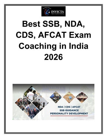 Best SSB NDA CDS AFCAT Exam Coaching in India 2026