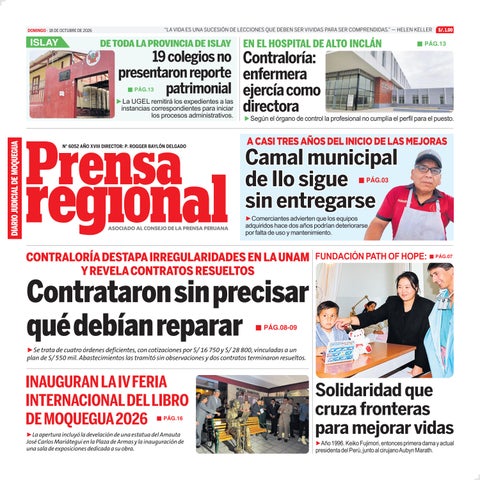 La Prensa Regional – Domingo 18 de octubre de 2026
