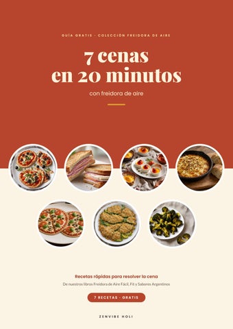 7 cenas en 20 minutos con freidora de aire: guía gratis