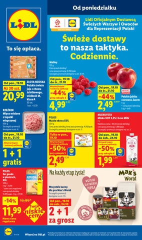 Lidl gazetka od 19.10 do 21.10.2026